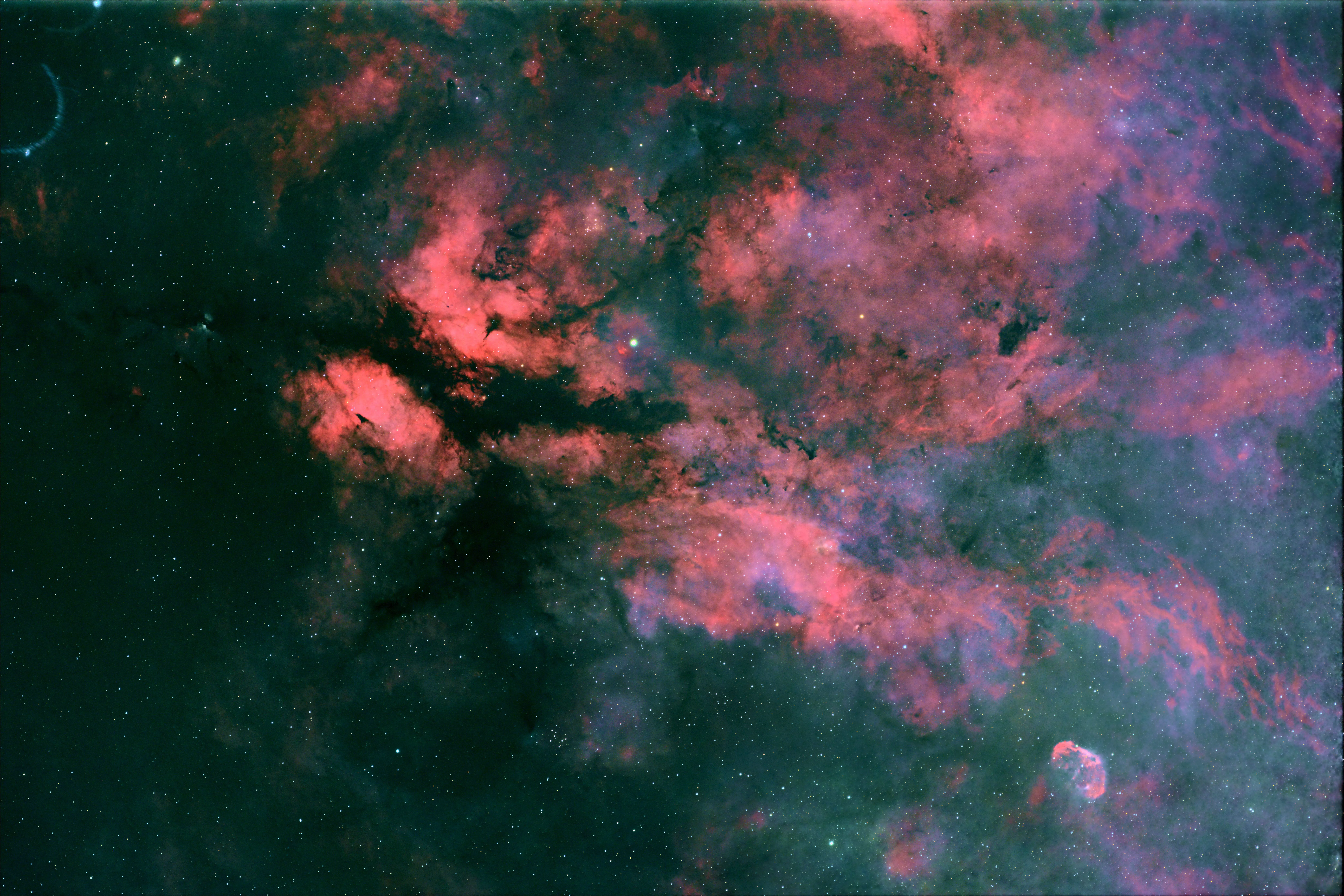 Sadr, Butterfly & Crescent Nebulae